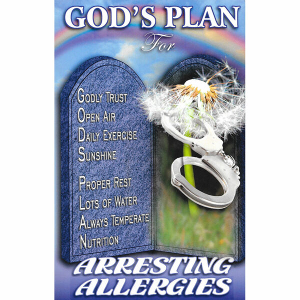 God's Plan for Arresting Allergies Front