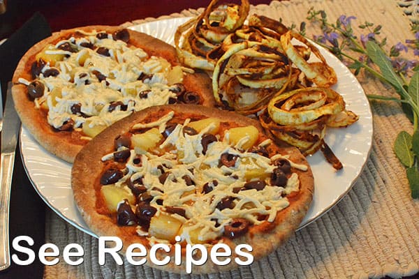 Pineapple Pizza and Onion Rings
